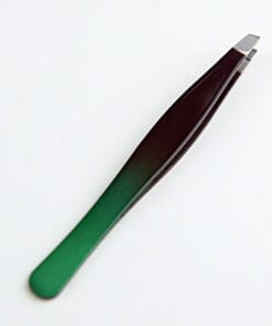 Alternative view of stainless steel eyebrow tweezers