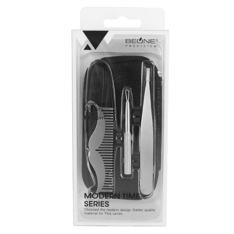 Acne remover tool man's eye brow trimmers beard comb - Image 5