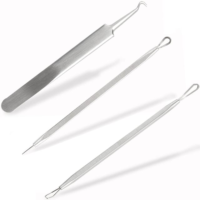 manicure tool kit with acne needle blackhead remover - Image 5